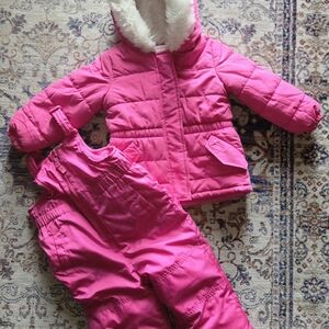 Jumping Beans Pink Kids Jacket & Snow Pants Set